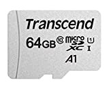 Transcend - 64Go - SDXC/SDHC 300S Carte microSD 64 Go avec adaptateur SD - TS64GUSD300S-A