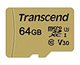 Transcend - 64Go - SDXC/SDHC 500S Carte microSD 64 Go avec adaptateur SD - TS64GUSD500S