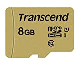 Transcend - 8Go - SDXC/SDHC 500S Carte microSD 8 Go avec adaptateur SD - TS8GUSD500S