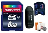 Transcend Carte mémoire 8 Go Secure Digital (SDHC) classe 10 + kit d'accessoires