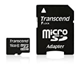 Transcend Carte Mémoire microSDXC 16 Go Classe 10 (Premium) TS16GUSDHC10
