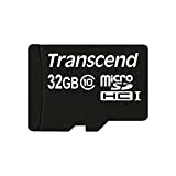 Transcend Carte Mémoire microSDXC 32 Go Classe 10 (Premium) TS32GUSDC10