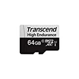 Transcend Carte microSD - 64 Go - Pour les Dashcams, caméras de sécurité et systèmes de sécurité TS64GUSD350V