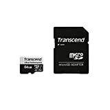 TRANSCEND Memoria MICROSD Card 64GB SDXC UHS1 Con ADAPTADOR