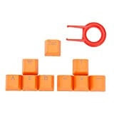 Tutoy Orange 9 Touches PBT Émetteur Rétro-Éclairé Capuchons Pour Clavier Mécanique Cherry MX - Orange