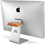 Twelve South BackPack pour iMac et écrans Apple | Étagère de rangement cachée pour disques durs et accessoires, Argent