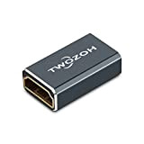 Twozoh Coupleur HDMI 8K (1 paquet), Adaptateur HDMI 2.1 Femelle vers Femelle, Connecteur HDMI Femelle 48Gbps, Rallonge HDMI 8K@60Hz, 4K@120Hz ...
