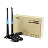 Ubit Carte Réseau WiFi 6 AX210 PCIe Carte WiFi | Max 5374Mbps avec BT 5.2 | Adaptateur sans Fil Bi-Bande ...