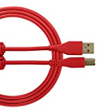 UDG Cable USB 2.0 (A-B) Droite Rouge 1M - Câble audio UDG Ultimate Audio optimisé pour les DJ et les ...