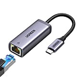 UGREEN Adaptateur USB C vers Ethernet Thunderbolt 3 4 USB Type C vers RJ45 1000Mbps Nylon Tressé Compatible avec MacBook ...