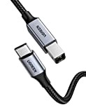 UGREEN Câble Imprimante USB C Thunderbolt 3 Câble Type C Mâle vers USB B Mâle Câble Scanner Nylon Tressé Compatible ...
