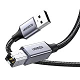 UGREEN Câble Imprimante USB Câble USB A Mâle vers USB B 2.0 Mâle Câble Scanner Nylon Tressé Compatible avec Imprimante ...