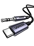 UGREEN Câble USB C Jack 3,5mm en Nylon Tressé Adaptateur Jack USB C Audio Voiture Compatible avec Huawei P40 Pro ...
