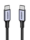 UGREEN Câble USB C vers USB C PD 100W 5A 20V Câble Type C vers Type C Nylon Tressé Charge ...