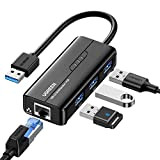 UGREEN Hub USB 3.0 Ethernet Adaptateur USB RJ45 Réseau Gigabit 1000 Mbps Compatible avec Mi Box S Mi Box 3 ...