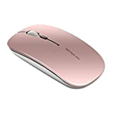 Uiosmuph Q5 Souris sans Fil Rechargeable, Ultra-Mince Optique Mouse Silencieux 1600 DPI Réglable Wireless Mouse pour Ordinateur, PC, Ordinateur Portable, ...