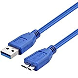 ULTRICS Micro B Câble 30cm, 5 Gbps Rapide Câble USB 3.0 Mâle A vers Micro B Cable Disque dur Externe, ...