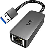 uni Adaptateur USB vers Ethernet, Adaptateur USB 3.0 vers RJ45 Réseau LAN Ethernet Gigabit, Compatible avec Macbook, Surface Pro, Notebook ...
