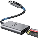 uni Lecteur de Carte USB C vers SD/MicroSD, Solide Aluminium Adaptateur Carte Mémoire USB C [Thunderbolt 3], Compatible avec MacBook ...