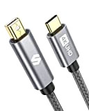 [Unidirectionnel] Câble USB C vers Mini DisplayPort 2m (non Compatible avec Thunderbolt 2), Silkland Câble Thunderbolt 3 vers Mini DisplayPort ...