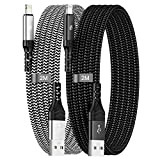 Unique Secure Câble Chargeur iPhone [Certifié Apple MFi] Lot de 2 Câbles USB vers Lightning 2M Nylon Tressé Fil Charge ...