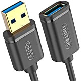 UNITEK Câble d'extension USB SuperSpeed 3.1 Gen 1 de 3 mètres │ USB A mâle vers USB A Femelle │ ...