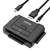 Unitek USB C to IDE SATA Converter Hard Drive Adapter for Universal 2.5''/3.5'' HDD/SSD External Hard Drive Disk, One Touch ...