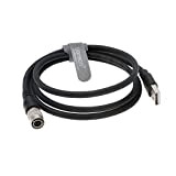 Uonecn USB Plug to 4 Pin Male Hirose Connetor Data Cable for Computer for Camera.
