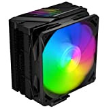 upHere 5 Heatpipes Sync 5v 3pin ARGB LED 120mm PWM Ventilateur de Processeur Cooler CPU Gaming Fan Refroidisseur, Prise universelle ...