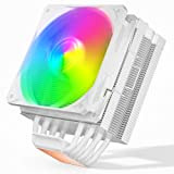 upHere 6 Heatpipes Sync 5v 3pin ARGB LED 120mm PWM Ventilateur de Processeur Cooler CPU Gaming Fan Refroidisseur，Blanc ，Prise universelle ...
