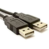 USB 2,0 24AWG A vers A Mâle vers Mâle High-Speed Noir câble 0,3 m 30 cm Court [0.3 mètre/0,3m]