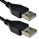 USB 2,0 24AWG A vers A Mâle vers Mâle High-Speed Noir câble 0,5 m 50 cm [0.5 mètre/0,5m]