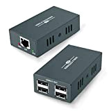 USB 2.0 Extender RJ45,165ft,Extension USB,Simple Ethernet sur Cat5e / 6/7 Jusqu'à 165ft (50m), Plug and Play, Aucun Pilote Nécessaire, USB ...