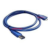 USB 3.0 Type A mâle vers B Câble de synchronisation de données Micro USB 3.0 pour G-Tech G-Drive Disque dur ...