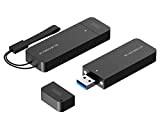 USB 3.1 à SATA 2242 M.2 SSD Boîtier Externe Disque Dur, 42mm NGFF Aluminium Adaptateur Case avec Magnet Cap, Externe ...