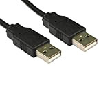 USB A Male to USB A Male 2m Cable - Black
