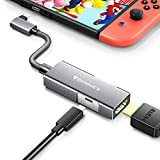 USB C HDMI Adaptateur,4K@60Hz,Power Delivery PD. Type C DeX Station Dock pour Nintendo Switch, Samsung S10/S9/S8 Plus,Note 10/9/8, Huawei P30/P20,Mate ...