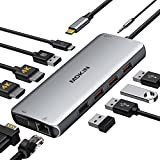 USB C HUB, Docking Station USB C 11 en 1 vers Double HDMI et VGA, Ethernet Gigabit,PD 100W, 3 USB ...