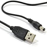 USB vers DC Alimentation câble - USB 2,0 pour 2,1 mm x 5,5 mm 5V 2A 2000mA 1 m [1 ...