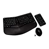 V7 Ergonomic Keyboard Mouse Combo Wireless W/KEYPAD French Taille Unique