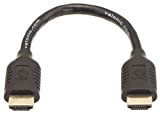 valonic cable HDMI court, 20 cm - 4k, ARC, Ultra HD, Ethernet, high Speed - noir, pour TV, Macbook, PC, ...