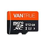 Vantrue 512Go Carte mémoire microSDXC UHS-I U3 4K avec Adaptateur Compatible avec Dashcam, Smartphone, Tablette, caméra d'action et caméra de ...