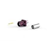 VARIA Group FAKRA Type D Male Connector RG58 Cable, Crimp Version