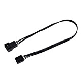 VBESTLIFE 5PCS 4PIN Fan Power Extension Cable, PWM Fan Extension Cable for PC Computer Case Internal Motherboard Fans, 4-Pin Male ...
