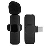 VBESTLIFE Micro-Cravate sans Fil, Type C Bluetooth Mini Lavalier Micro-Cravate pour L'enregistrement de Vlog en Direct, pour Téléphones Portables, Ordinateurs ...