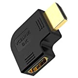 VCELINK 8K 2.1 HDMI Coudé Adaptateur 270 Degrés Rallonge HDMI Mâle Femelle Angle Droit Plaqué Or 8K@60Hz 4K@120Hz Compatible avec ...