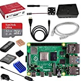Vemico Raspberry Pi 4 Modèle B Starter Kit 4G RAM + 32GB Carte Micro SD/Câble Micro HDMI/Boîtier ABS/Lecteur de Carte/USB ...
