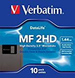 Verbatim 10 Disquettes 3,5" Haute densité Datalife MF 2HD 87410