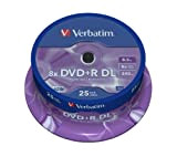 Verbatim 403703 - Pack de 25 DVD+R 8.5GB