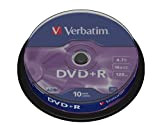 VERBATIM DVD + R 4.7 Go Printable – Lot de 10